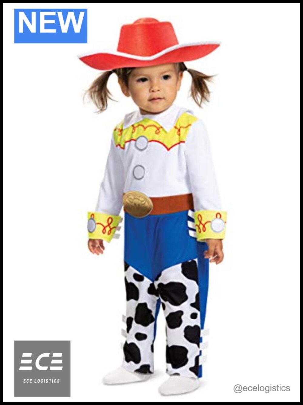 Disguise Infant Jessie Deluxe Costume Dress Hat Dress Up Halloween
